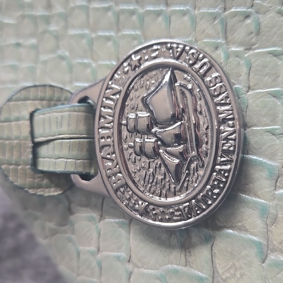 Brahmin Purse Shoulder Bag Snake Snakeskin Handbag Neutral Bag 12" x 9" - Picture 2 of 8